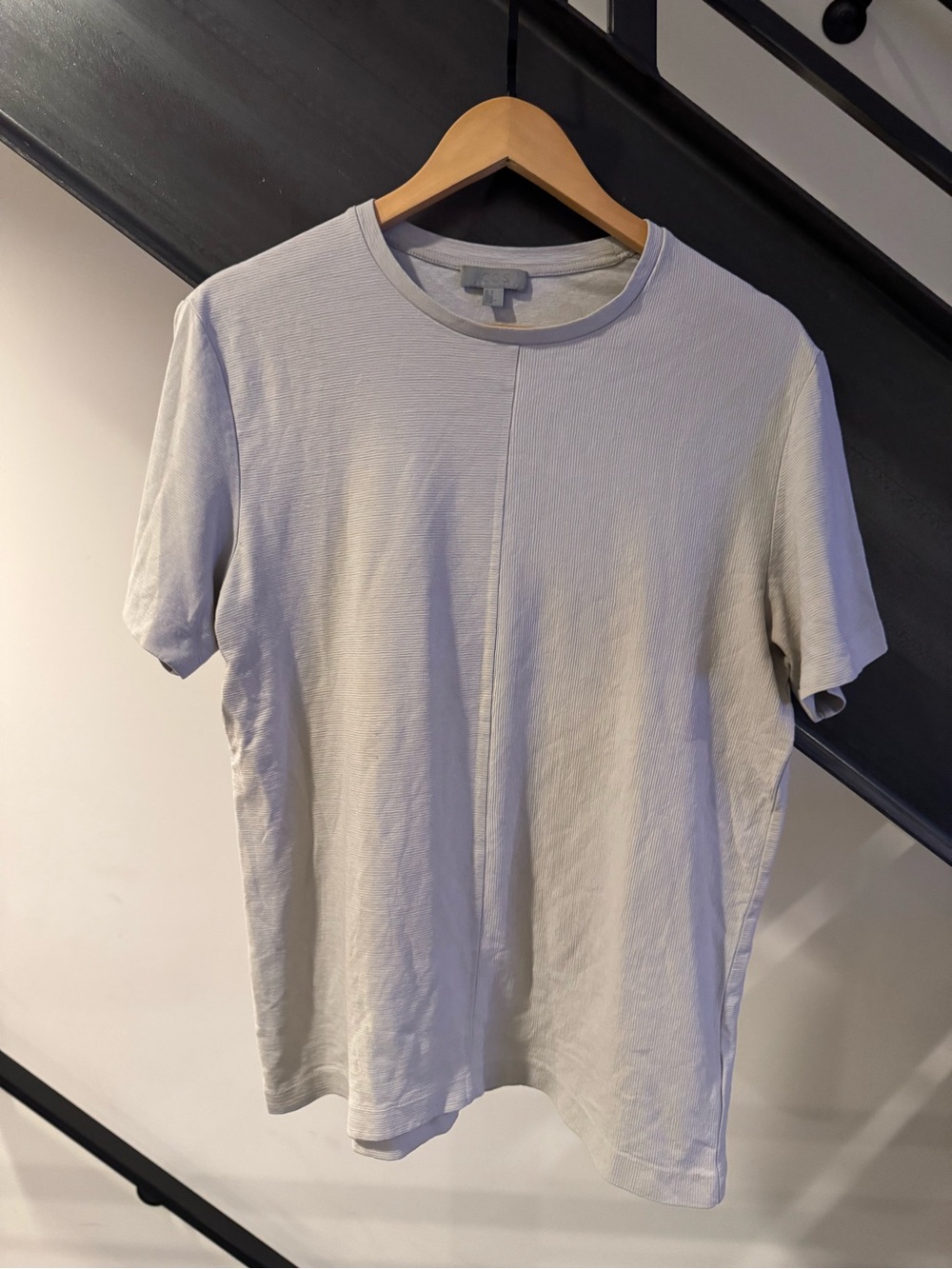 COS Men's Short Sleeve Crew Tee in Light Gray